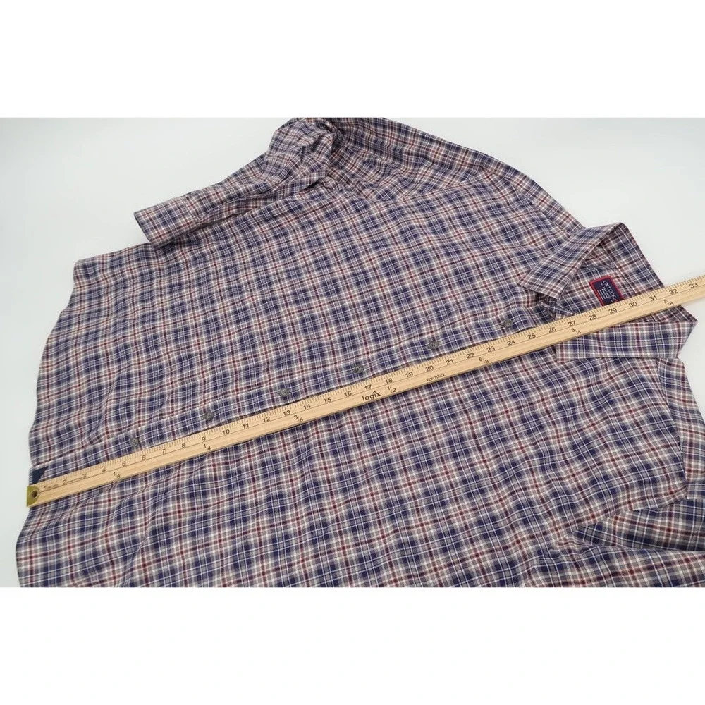 UNTUCKit Shirt‎ Mens XXXL Button Up Wrinkle Free Marchesi Plaid Flannel Size 3XL